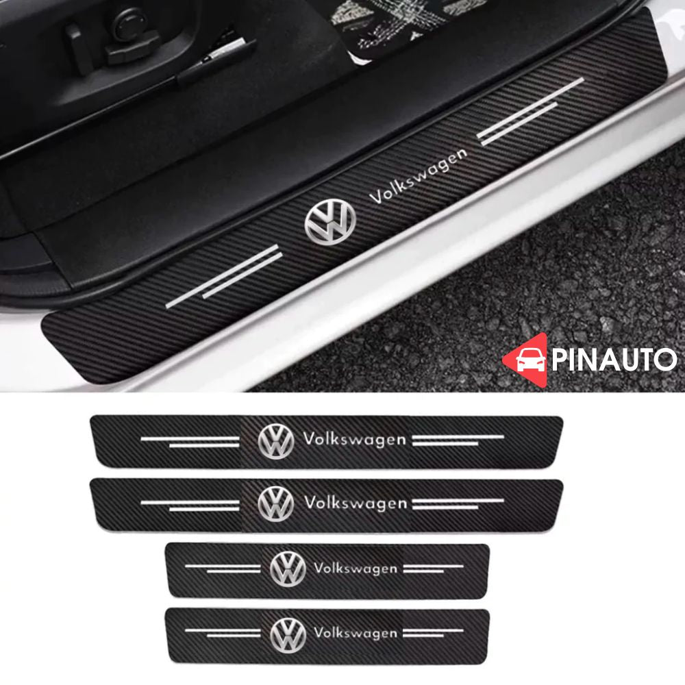 Door Sill Protectors with Logo — Front Doors, Rear Doors & Trunk