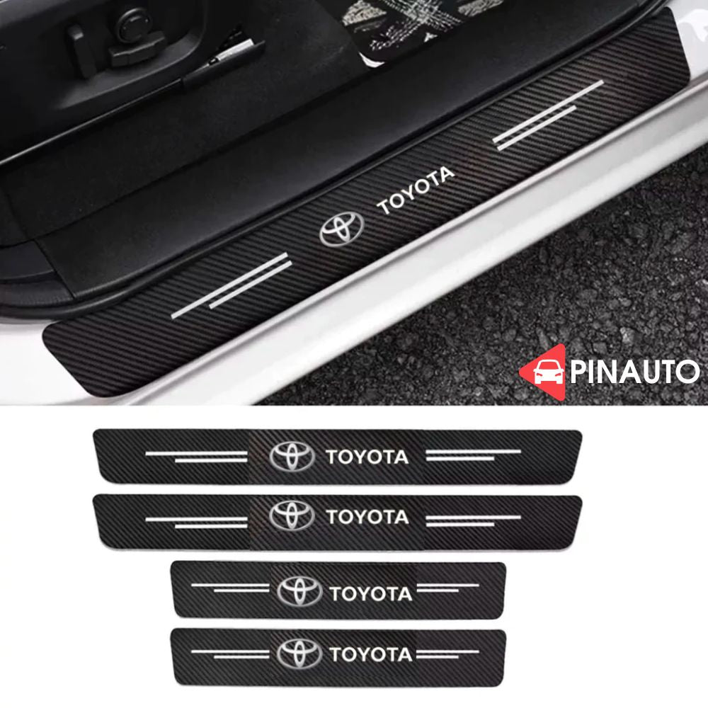 Door Sill Protectors with Logo — Front Doors, Rear Doors & Trunk